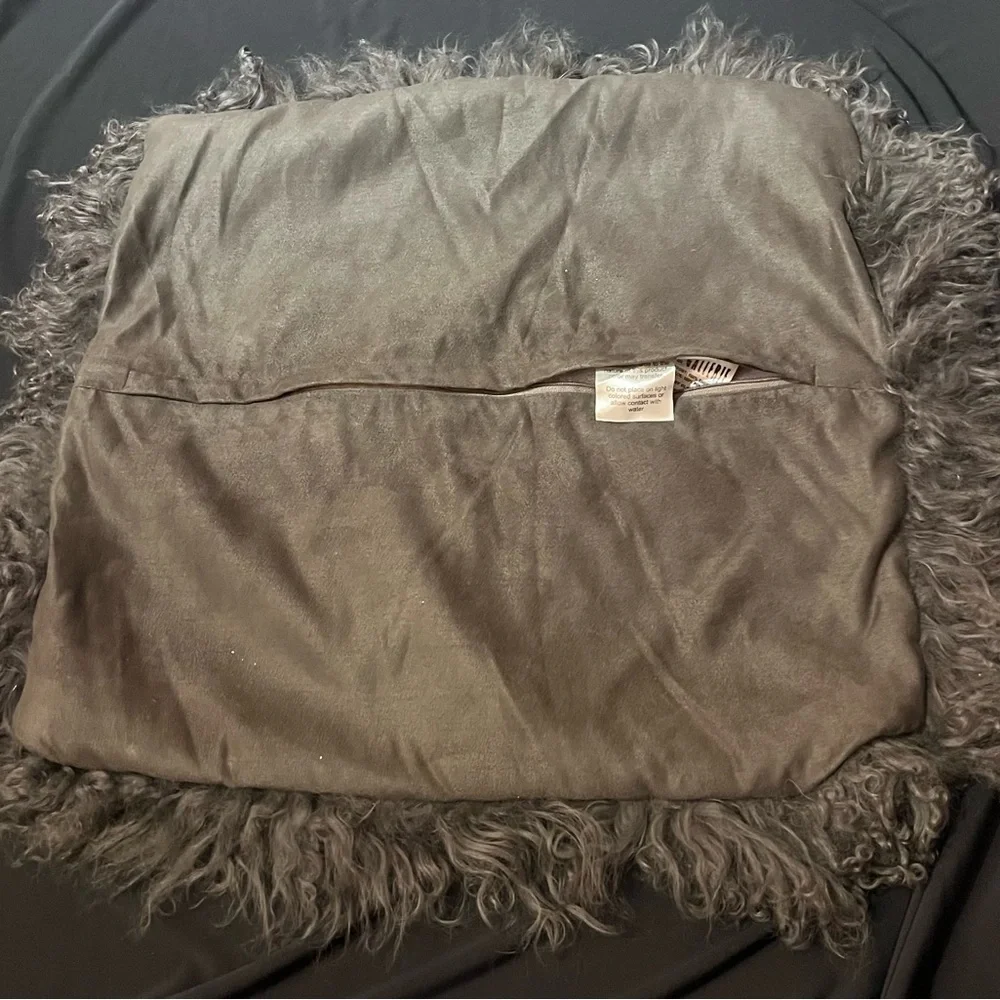 Z Gallerie Sheepskin Pillow Cover